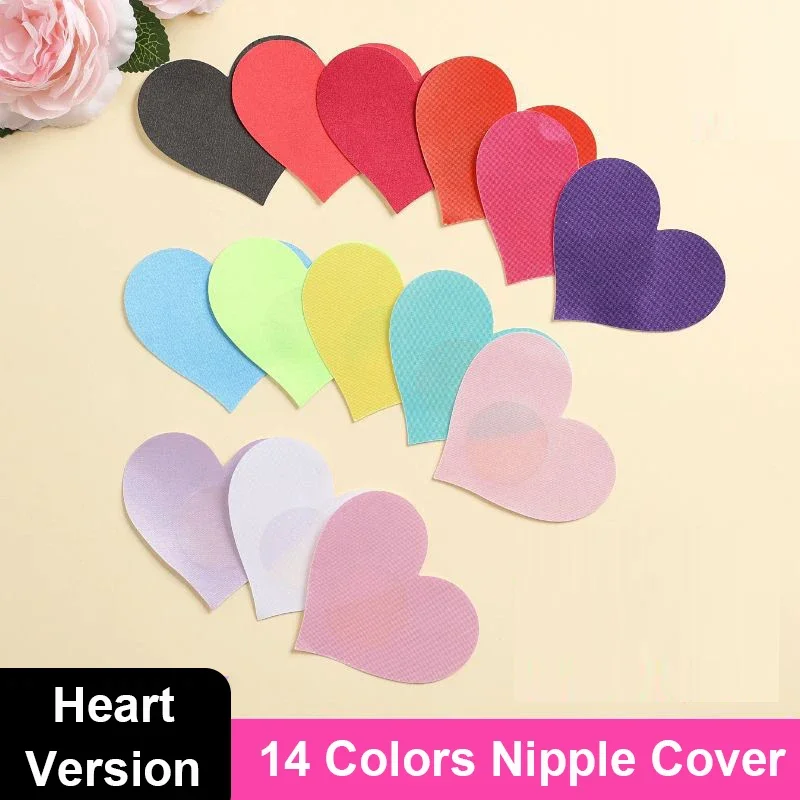 10 Colors Disposable Poly Sati - Nipple Cover Pasties recension och pris