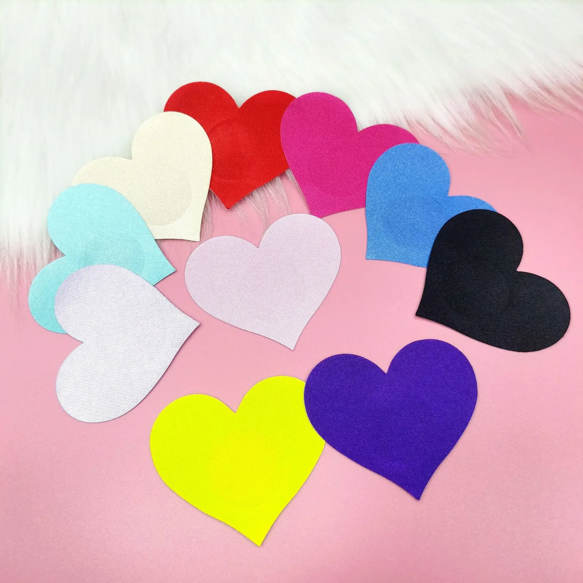10 Colors Disposable Poly Sati - Nipple Cover Pasties recension och pris