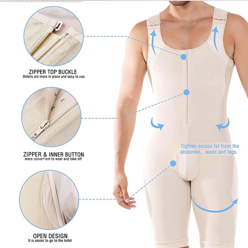 Men's Shapewear Bodysuit Full  - Shapewear Bodysuit Firm recension och pris